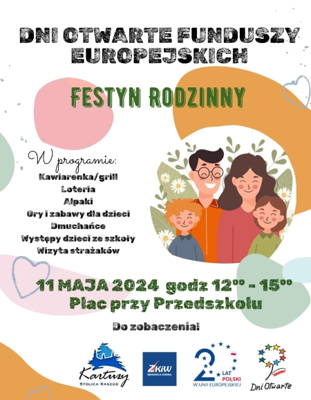 Zaproszenie na Festyn Rodzinny 2024 i Dni Otwarte Funduszy Europejskich
