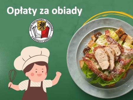 Płatność za obiady w listopadzie